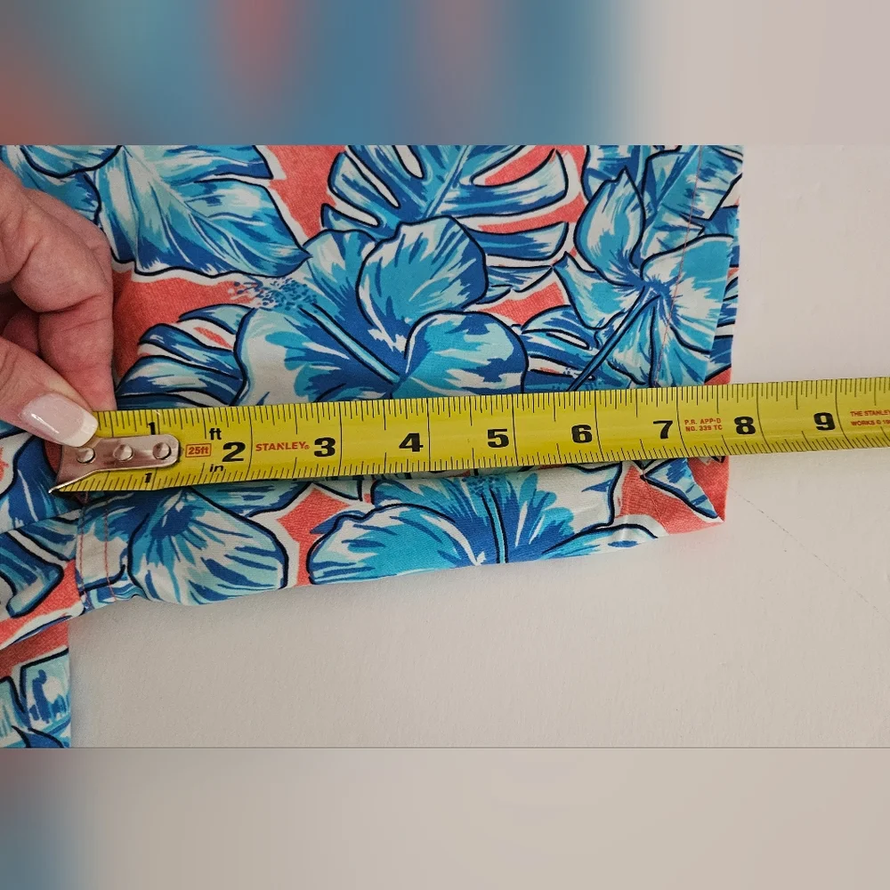 Vinyard Vines Mens Extra Large Pink Blue Floral Swim Trunks Board Shorts…